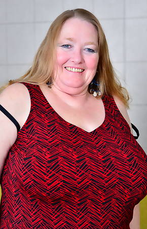 Big breasted British mature BBW getting naughty