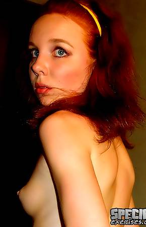 Bossy lesbi teases cute redheaded gymnast
