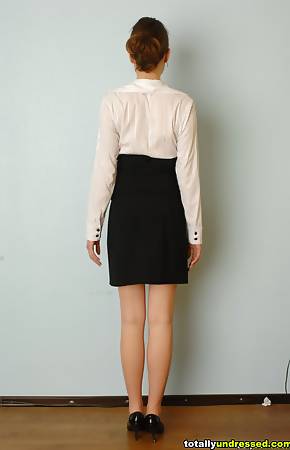 Her first interview started with stripping