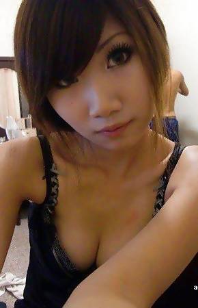 Selection of amateur Asian chicks posing for the cam