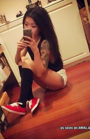 Collection of selfshooting Asian babes in sexy clothes