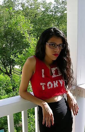 Petite And Skinny Black Girl Modeling Nude  Lucinda Model